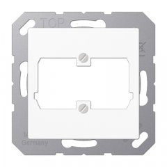 Centrālplate modulārai datu rozetei 2-vietīga, Reichle + De Massari, duroplast, Serie AS/A, balts