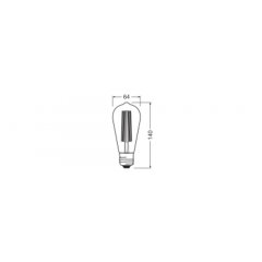 Spuldze Vintage 1906 LED CLASSIC SLIM FILAMNET EDISON DIMMABLE 60 8.8 W/2200 K GOLD E27