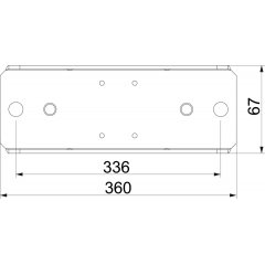 Adapteris montāžas uz iekārem 100x250, St, FS BSKM-AD 1025 FS