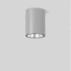ANDHO mini, 13 W, 1550 lm, 830, silver, on/off Surface mounted downlights, D 114 H 147, 40°