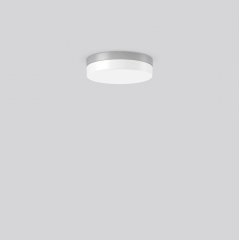 Gaismeklis FLAT SLIM round, 13 W, 1300 lm, 840, silver, on/off Ceiling and wall luminaires, D 230 H 63, Plastic (PC) opal