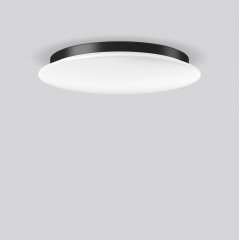 Gaismeklis FLAT SLIM disc, 30...44 W, 3500...5150 lm, 830, 840, anthracite, Sensor Ceiling and wall luminaires, D 560 H 75, Opal glass, HF movement sensor