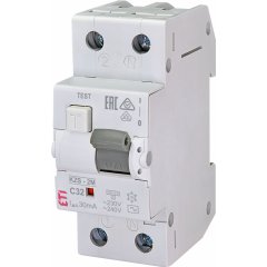 KZS-2M AC C32/0.03 Kombinētais noplūdes automāts 2P C32A 30mA - AC