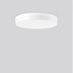 Gaismeklis FLAT SLIM round, 26...39 W, 3450...5150 lm, 830, 840, white, on/off Ceiling and wall luminaires, D 480 H 70, Plastic (PMMA) opal