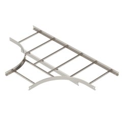 T-elements kabeļu trepem ar VS spraišļiem 60x500, V2A, 1.4301, 2B