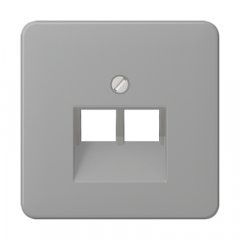 Virsma IAE/UAE-datu rozetei 2 x 8-polig, termoplasts, Serie CD, pelēks