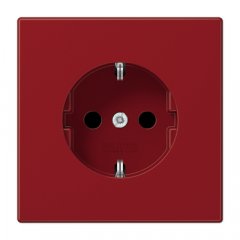 Kontaktligzda SCHUKO, 16 A 250 V ~, ar bērnu drošību, termoplasts, Serie LS, sarkans