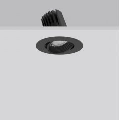 RONDOS mini, 20 W, 2300 lm, 935, black, DALI Recessed projectors, D 143 H 3 HEL 120, 72°