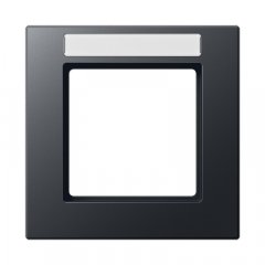 Rāmītis 1-vietīgs, marķējams, vertikālā un horizontālā montāža, termoplasts krāsots, A CREATION, matēts antracīts