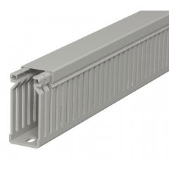 Perforēts vādu kanāls 60x25x2000, PVC, akmens pelēks, 7030 LK4 60025