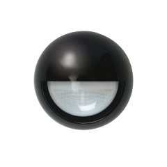 200° wall-mounted motion detector, approx. range 12 m, black, can be remotely controlled