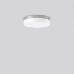 Gaismeklis FLAT SLIM round, 11...20 W, 1300...2450 lm, 830, 840, silver, smart+free Ceiling and wall luminaires, D 300 H 70, Plastic (PMMA) opal