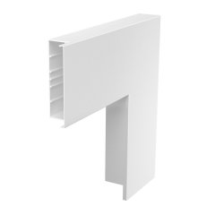 Plakanais stūris 560,5x210x80, PVC, dzidri balts, 9010
