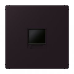 Virsma (ar fiksatoru) modulārai datu rozetei 1-vietīga, UMA-CAT6A, termoplasts lakots, Serie LS, noir d'ivoire