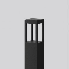 Apgaismes stabiņš BOCARO, 20 W, 1700 lm, 830, anthracite, Phase-cut Bollards, L 120 B 120 H 500, Transparent glass