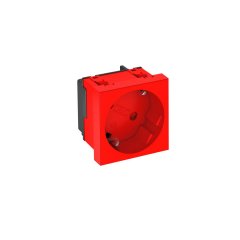 Kontaktligzda 1-viet.,33° slīpa kodēta, aizsargkontakts 250V, 10/16A, PC, signālsarkana, 3001 STD-D3S SRO1
