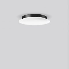 Gaismeklis FLAT SLIM disc, 11...24 W, 1150...2500 lm, 830, 840, anthracite, on/off Ceiling and wall luminaires, D 380 H 75, Opal glass