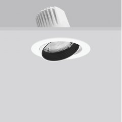 RONDOS maxi, 35 W, 3650 lm, 930, white, DALI Recessed projectors, D 178 H 3 HEL 140, 13°