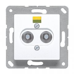 Potenciālu izlīdzināšanas ligzda, termoplastiska, 50 x 50 mm, balts