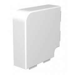 Plakana stūra vāks 60x170mm, PVC, dzidri balts, 9010