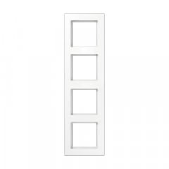 Rāmītis 4-vietīgs, vertikālā un horizontālā montāža, duroplasts, A CREATION, balts