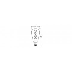 Spuldze Vintage 1906® LED EDISON 15 4 W/1800 K SMOKE E27