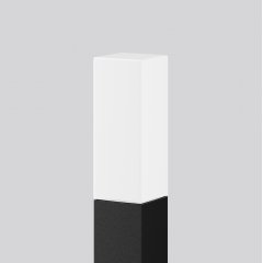 Apgaismes stabiņš MEGA SQUARE, 10 W, 1000 lm, 840, anthracite, smart+free Bollards, L 120 B 120 H 1000, Opal glass