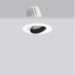 RONDOS mini, 29 W, 2750 lm, 930, white, DALI Recessed projectors, D 143 H 3 HEL 120, 40°/28°