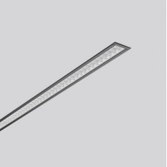 Gaismeklis LESS IS MORE 27, 25 W, 2350 lm, 840, black, on/off Recessed ceiling and wall luminaires, L 1014 B 38 H 2, Louvre