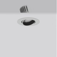 RONDOS mini, 29 W, 2850 lm, 930, silver, DALI Recessed projectors, D 143 H 3 HEL 120, 44°