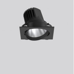 MAGCARDO maxi, 33 W, 2250 lm, meat +, black, on/off Recessed projectors, L 172 B 167 H 137, 23°