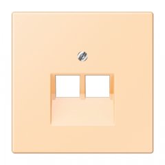 Virsma IAE/UAE-datu rozetei 2 x 8-polig, termoplasts lakots, Serie LS, ocre