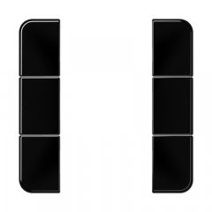 Taustiņs 3-viet, F50, Serie CD, melns