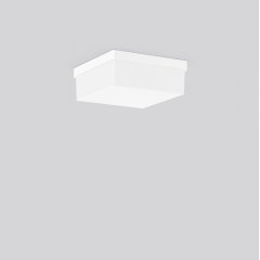 Gaismeklis QUADRAT, 12 W, 1000 lm, 830, white, Phase-cut Ceiling and wall luminaires, L 270 B 270 H 115, Plastic (PMMA) opal