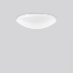 Gaismeklis FLAT POLYMERO, 19 W, 2100 lm, 830, white, on/off Ceiling and wall luminaires, D 460 H 120, Plastic (PMMA) opal