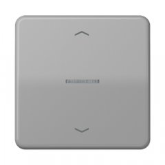 eNet aklā poga ar 1-grupas radio uztvērēju, ar bultu simboliem, duroplast, CD sērija, pelēka