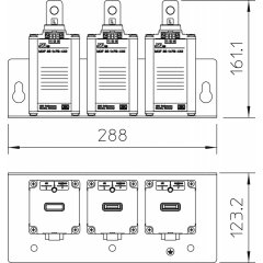 Zibensstrāvas izladnis komplekts TT un TNS tīklam 440V, AlG, alumīnija MCF 35-P3+FS-440