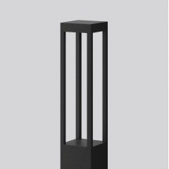 Apgaismes stabiņš BOCARO, 20 W, 1950 lm, 840, anthracite, Phase-cut Bollards, L 120 B 120 H 1100, Transparent glass