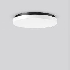 Gaismeklis FLAT SLIM step, 28...40 W, 3500...5000 lm, 830, 840, anthracite, DALI Ceiling and wall luminaires, D 530 H 75, Opal glass