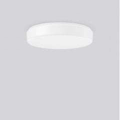 Gaismeklis FLAT POLYMERO KREIS, 24 W, 2750 lm, 830, white, Phase-cut Ceiling and wall luminaires, D 460 H 93, Plastic (PMMA) opal