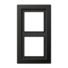 Rāmītis 2-vietīgs, vertikālā un horizontālā montāža, lakots alumīnijs, LS-DESIGN, antracīts