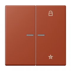 eNet taustiņš unversālais 2-viet, duroplasts, Serie LS, l'ocre rouge