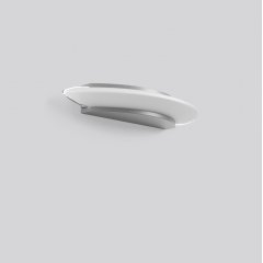 Gaismeklis RING OF FIRE, 10 W, 900 lm, 830, aluminium, on/off Wall luminaires, L 423 B 144 H 60, Opal glass