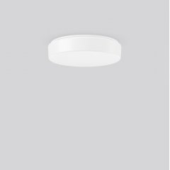 Gaismeklis FLAT POLYMERO KREIS, 14 W, 1650 lm, 830, white, on/off Ceiling and wall luminaires, D 360 H 87, Plastic (PC) opal, HF movement sensor