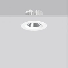 LEDONA round IP20, 18 W, 2050 lm, 830, white, on/off Recessed downlights, D 140 H 3 HEL 79, 52°