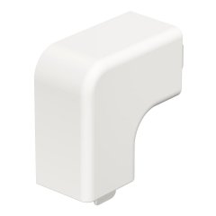 Plakana stūra vāks halogenbrīvs 20x20mm, PC/ABS, dzidri balts, 9010