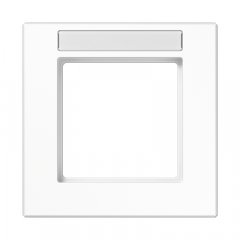 Rāmītis 1-vietīgs, marķējams, vertikālā un horizontālā montāža, termoplasts, A CREATION, balts