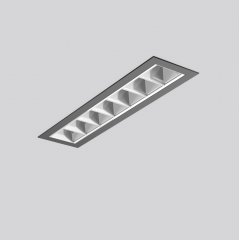 Gaismeklis ALEA SPOT, 8,2 W, 1000 lm, 840, black, DALI Recessed ceiling luminaires, L 306 B 75 H 2 HEL 36, Alea optical system, Louvre