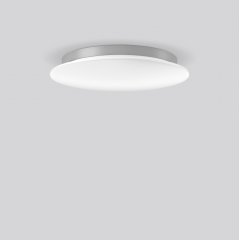 Gaismeklis FLAT SLIM disc, 25...41 W, 2450...4000 lm, 830, 840, silver, Sensor Ceiling and wall luminaires, D 480 H 75, Opal glass, HF movement sensor