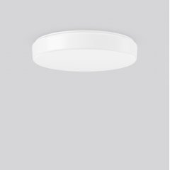 Gaismeklis FLAT POLYMERO KREIS, 24 W, 2550 lm, 840, white, DALI Ceiling and wall luminaires, D 515 H 98, Plastic (PMMA) opal